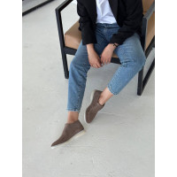 Высокие замшевые лоферы цвета капучино – стиль и комфорт на каждом шагу (Арт. 156-4)